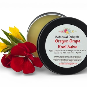 Oregon Grape Root Herbal Rescue Salve, Barrier Balm, Skin Salve, Soothing, Moisturizing, Working Hands