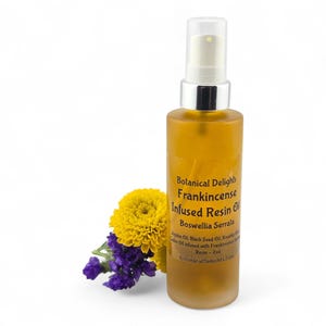 Frankincense Resin Oil with Boswellia Serrata, Lg 2oz Size - skin-loving fatty acids and antioxidants image 2