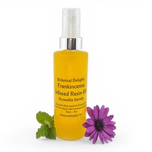 Frankincense Resin Oil with Boswellia Serrata, Lg 2oz Size - skin-loving fatty acids and antioxidants image 8