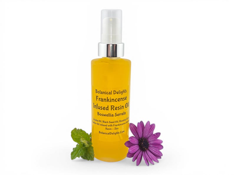 Frankincense Resin Oil with Boswellia Serrata, Lg 2oz Size - skin-loving fatty acids and antioxidants image 8