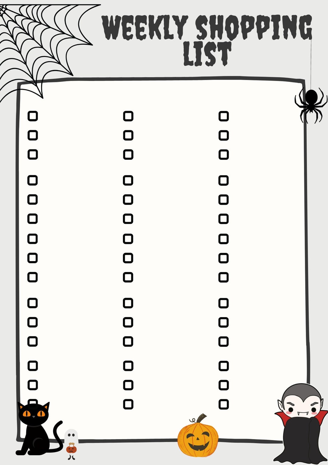Weekly Shopping List Digital Download Halloween Theme Etsy weekly-shopping-list-digital-download-halloween-theme-etsy