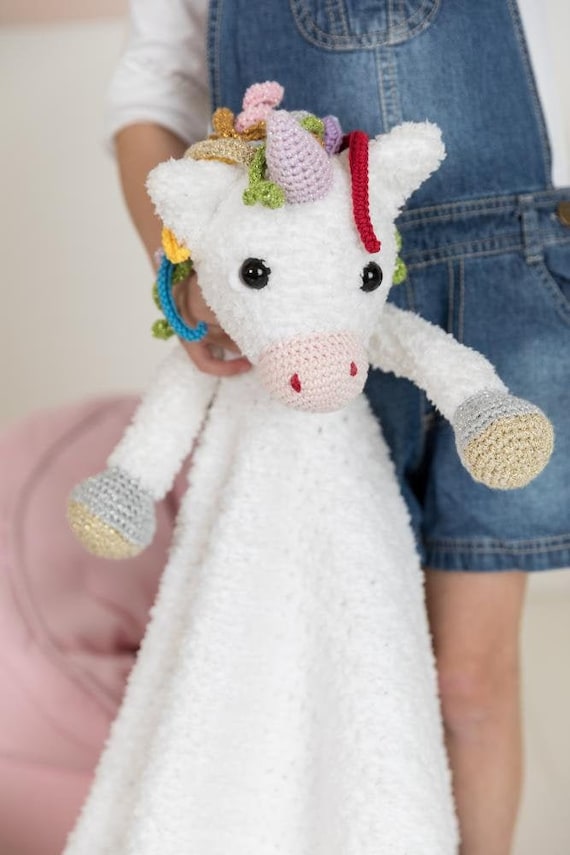 Unicorn Cuddle Blanket Pattern by Woolytoons Etsy