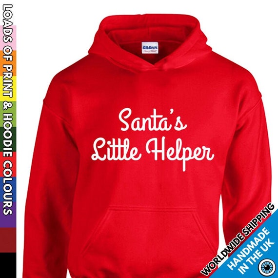 Santa's Little Helper Christmas Toddler Hoodie Sweatshirt 