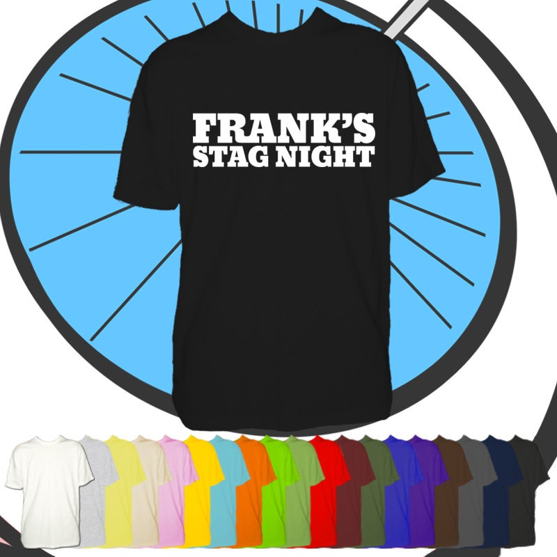 Image of Mens Custom Stag Night Out Printed T Shirt - Personalised Best Man Tshirt Personalized Groom Party T-Shirt Funny Gift Present