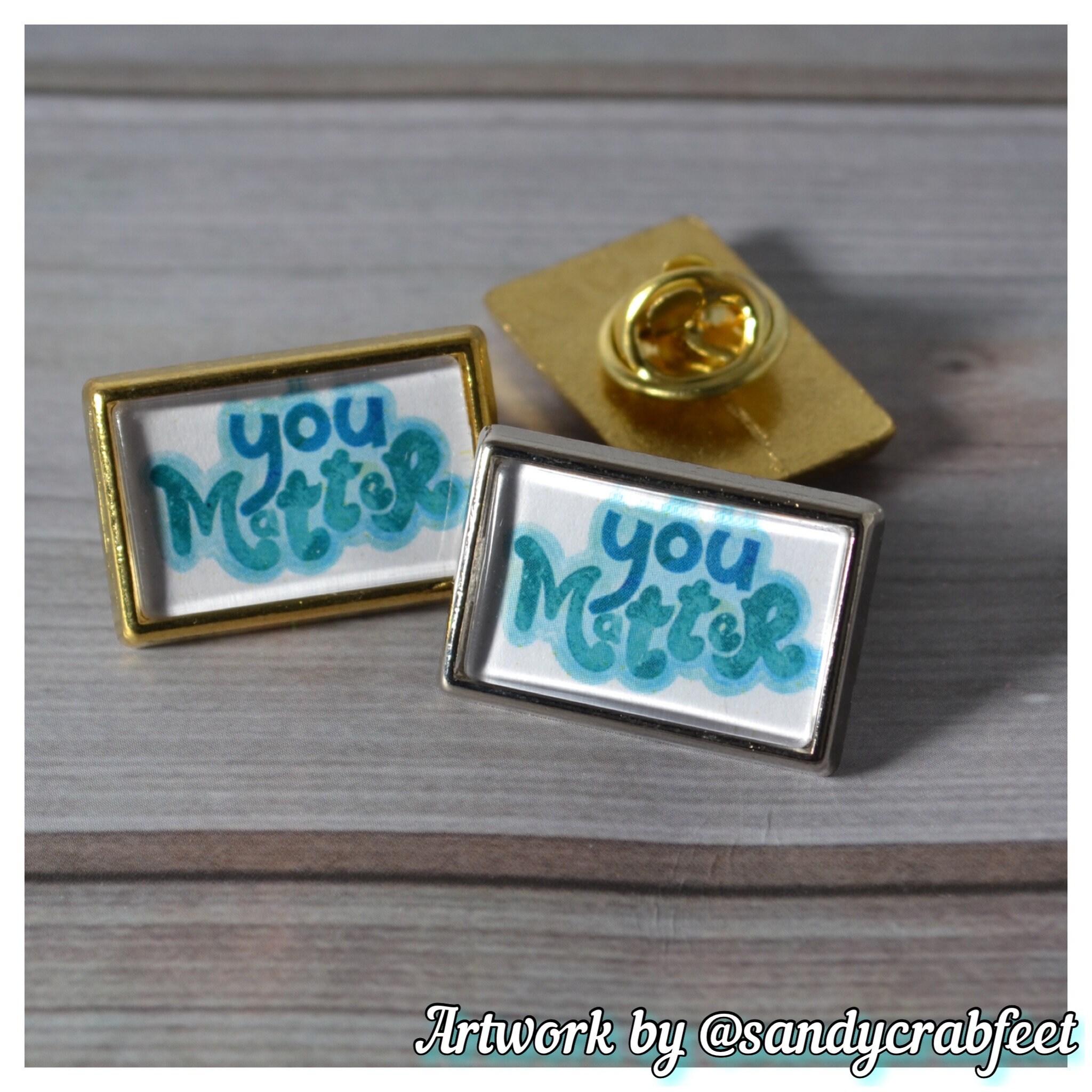 Rectangular Metal Lapel Pin Badges 13x21mm Personalised - Etsy