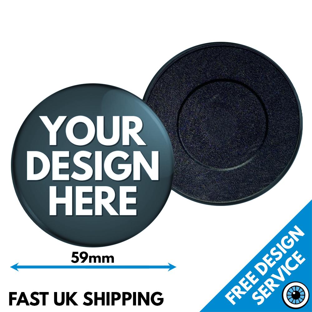 59mm Custom Rosette Medallions • Personalised Printed • Personalised For Rosettes