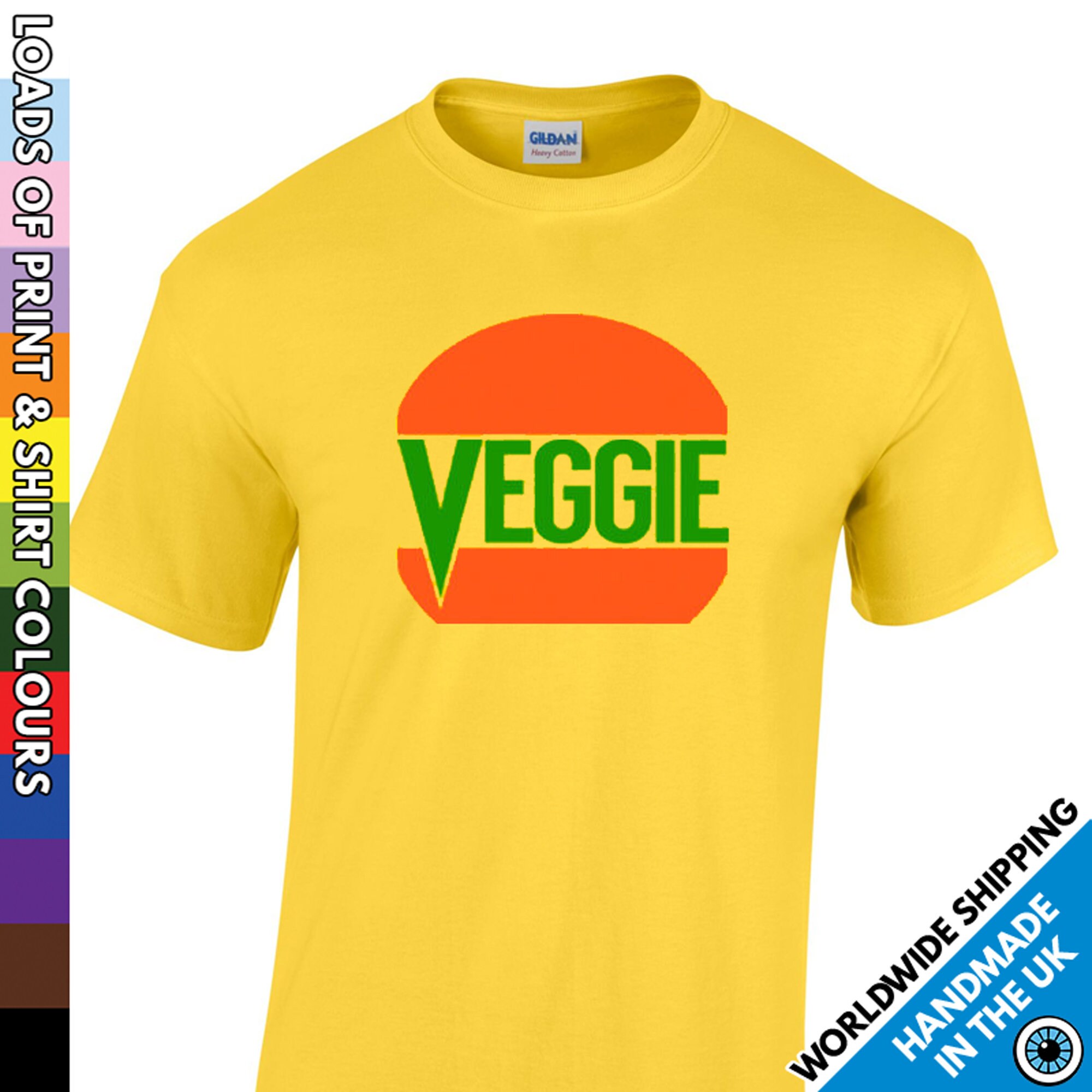 Childrens Veggie Burger Printed T Shirt 