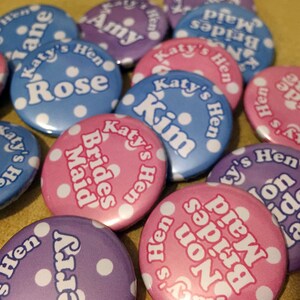 25mm Custom Badges • Personalised Button Badge • Hen & Stag Night ...