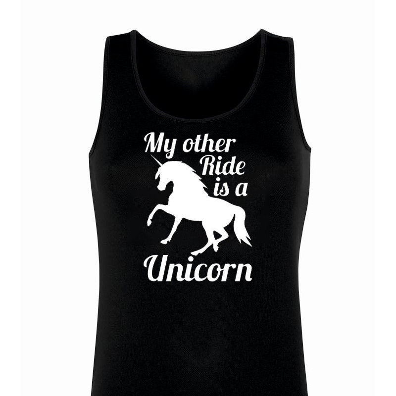 Ladies Other Ride is A Unicorn Vest Girls Tank Top Lady - Etsy UK