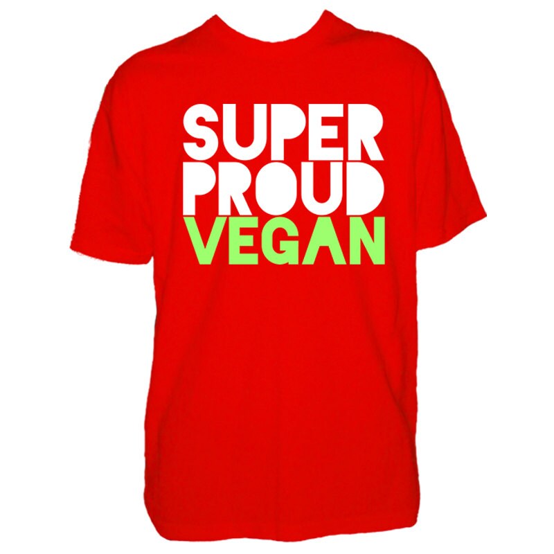 Mens Super Proud to Be A Vegan T Shirt Vegetarian Diet Tshirt Super Food Greens Healthy Lifestyle Green Party T shirt Man Gift Present Etsy Australia