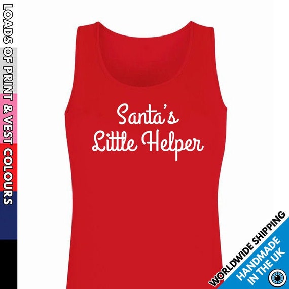 Ladies christmas vest tops hotsell