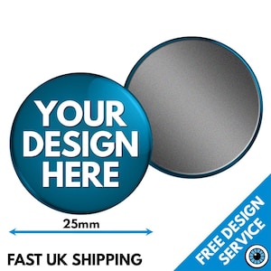 Specialtryckt 25 mm rund magnet Personlig bild Foto Logotyp Text Gåva Kylskåpsmagnet Personlig Bröllop Företag Skräddarsydd Födelsedag