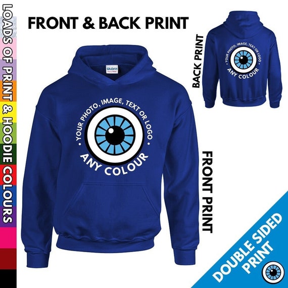Personalised Childs Hoodie Custom Printed Kids Hoody Unisex Personalised Childs Hoodie Custom Printed Kids Hoody Unisex