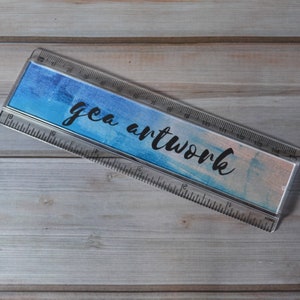 Custom Printed Acrylic 6 Inch Ruler - School College University Charity Club Christmas Gift Any Design Photo Text - Design Service Available image 4