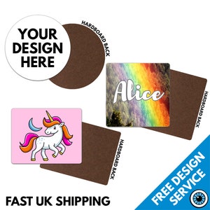 Custom Printed Placemat • Personalised Table Mats Dinner Place Logo Image Photo