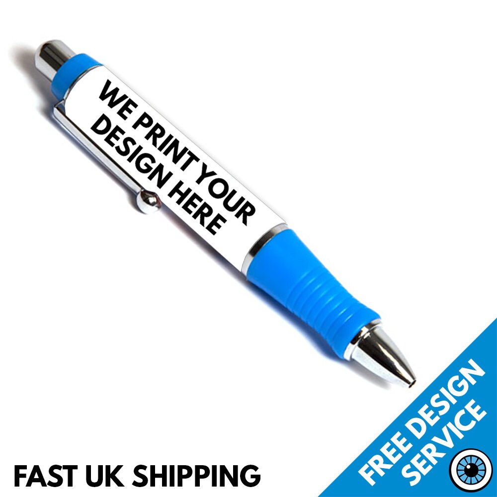 Custom Printed Pen Large - Personalised Image Photo Gift Pens Business ...