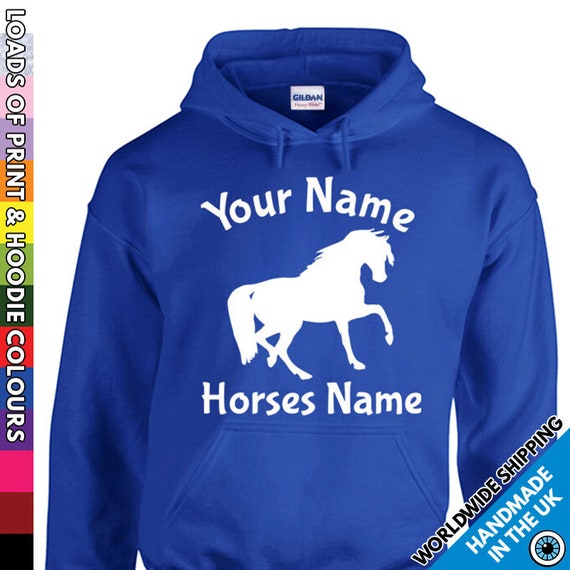 Horse top print hoodies