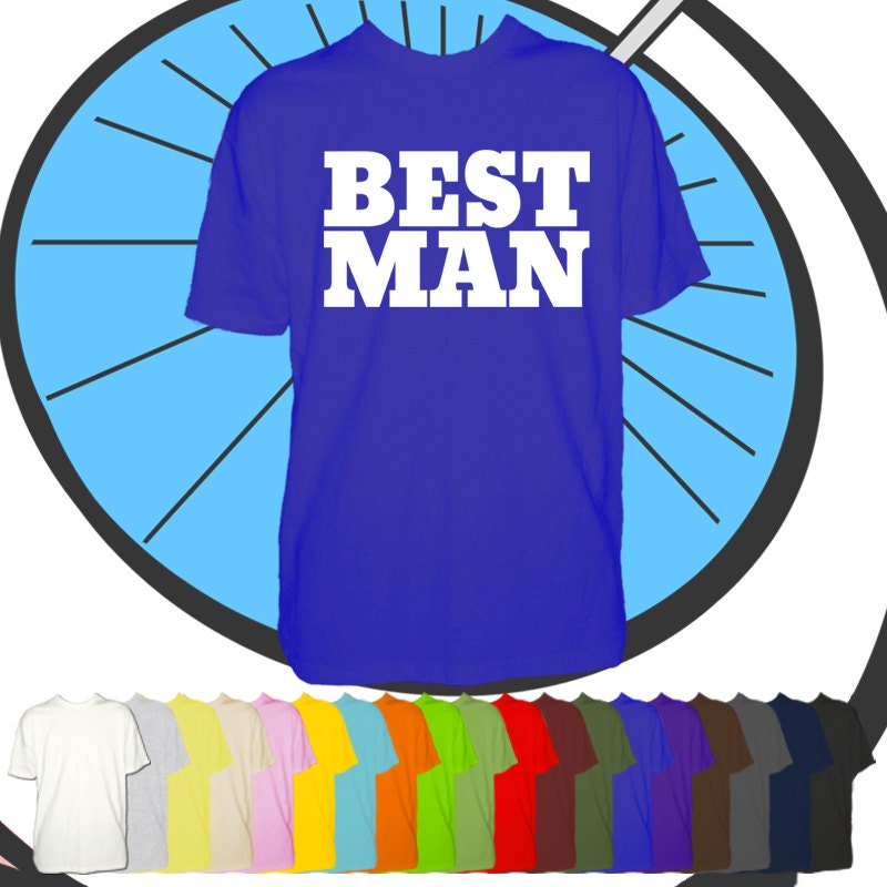 Image of Mens Best Man Stag Night Out Printed T Shirt - Personalised Tshirt Personalized Groom Party T-Shirt Funny Gift Present