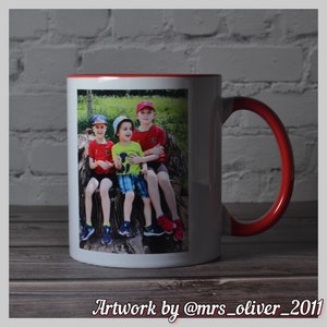 Custom Printed Premium Colour Inner & Handle Mug 11oz Personalised Image Photo Logo Birthday Gift Business Band Promotional Mugs image 7