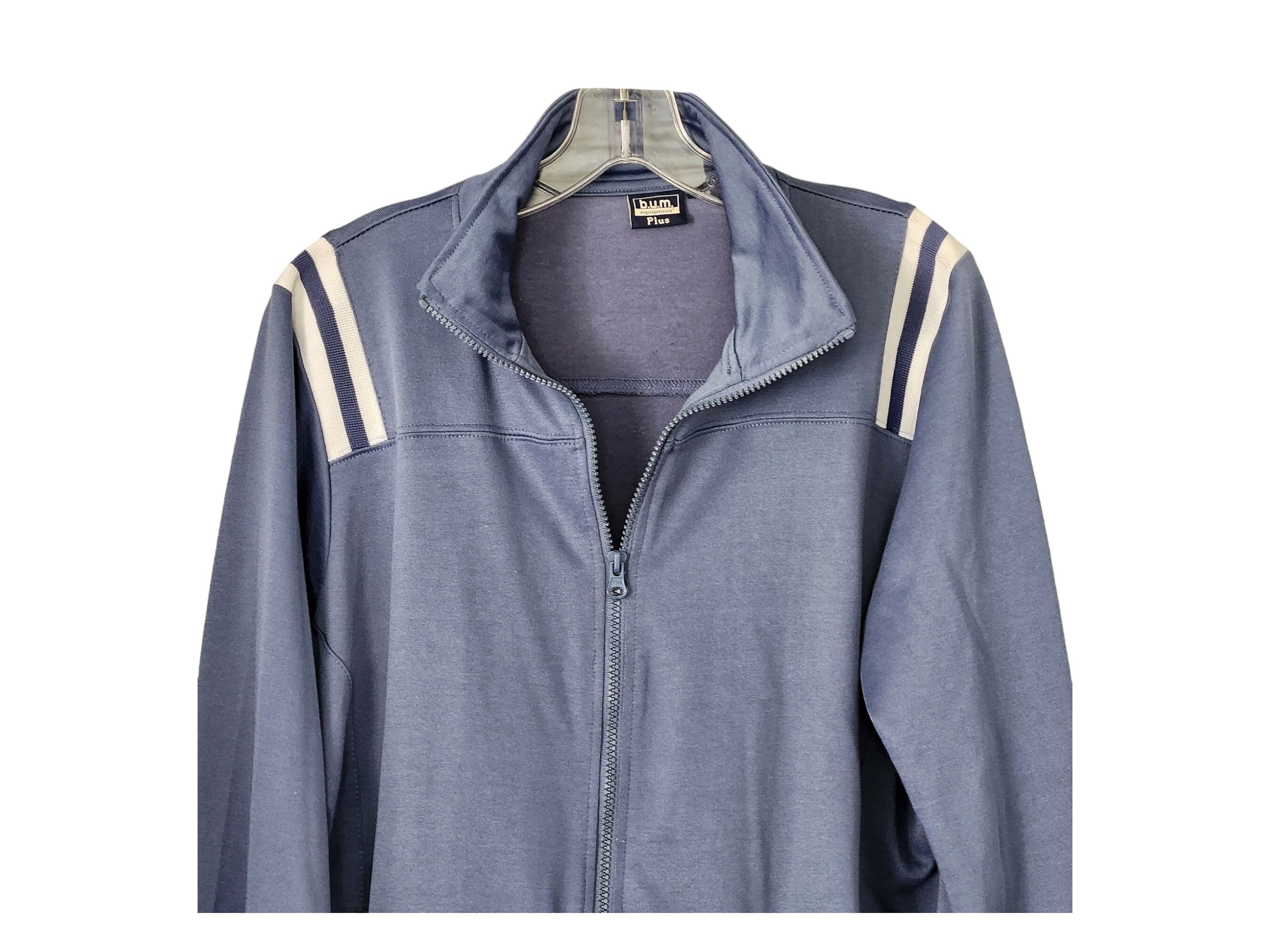 Vtg Track Jacket 90s Y2K Warm up Full Zip B.U.M Equipment