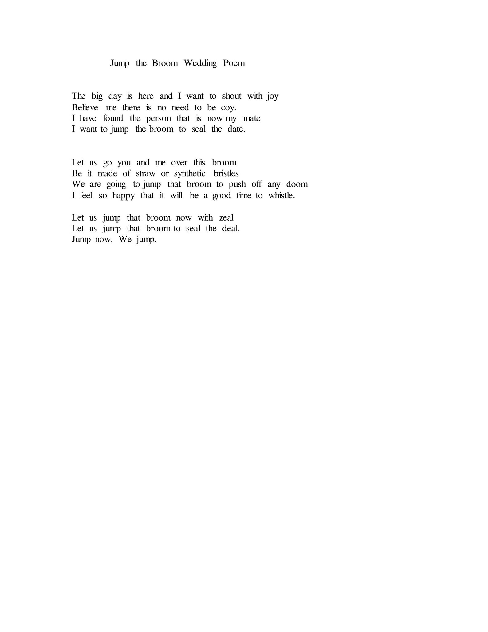 Jump the Broom Wedding Poem, Wedding Poem, African American Wedding