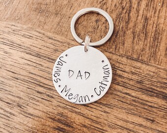 Personalised Fathers Day keyring - dad gift - Father's Day gift - personalized Father's Day key chain - personalized gift for men - keychain
