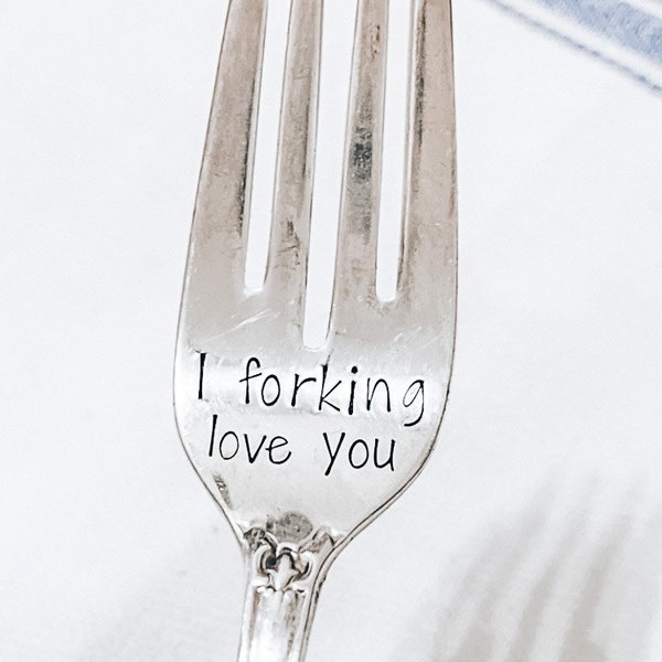 I Forking Love You Fork Etsy