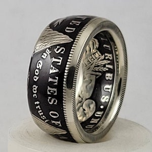 90% silver Morgan Silver Dollar coin ring