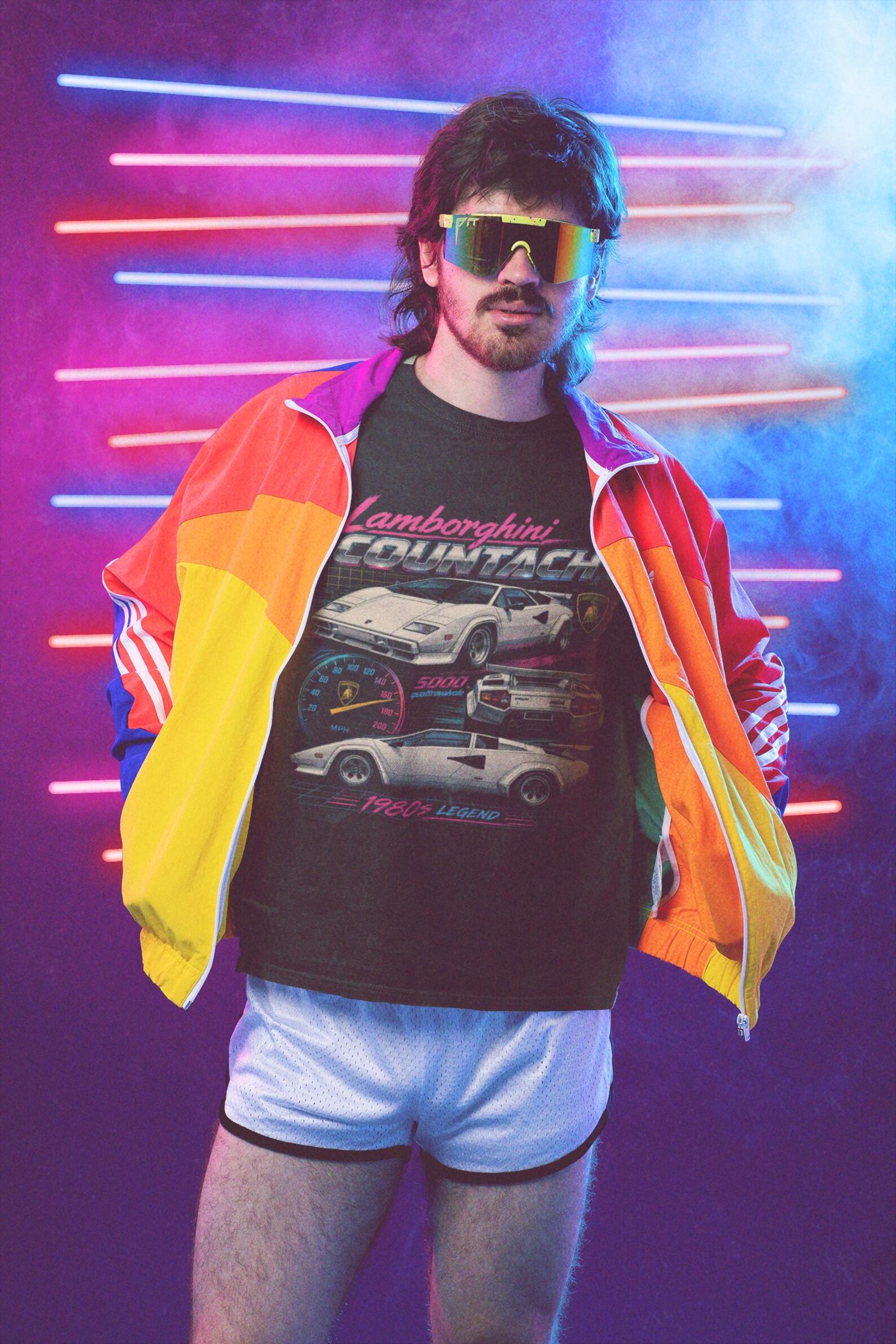 Car T-shirt Lamborghini Countach T-shirt 80s - Etsy