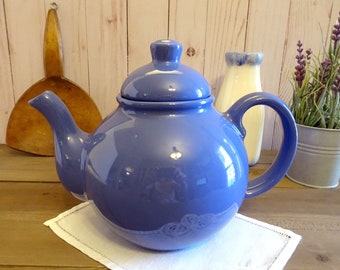 Blue Ceramic Teapot Bulb Design Made in Chile