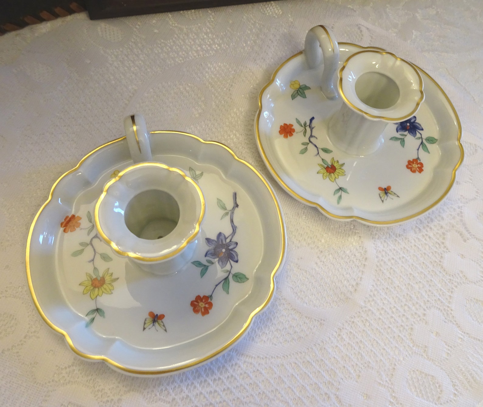 Haviland Limoges Shalimar Candleholder Chamberstick Etsy