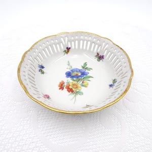 Service De 7 Assiettes à Dessert SCHWARZENHAMMER Allemagne – Porcelaine Bavière – Motif Fruits