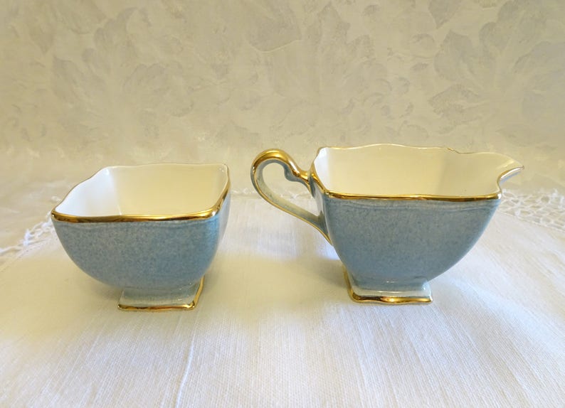 Royal Winton Grimwades Sugar and Creamer Set Canadian Coat of Etsy