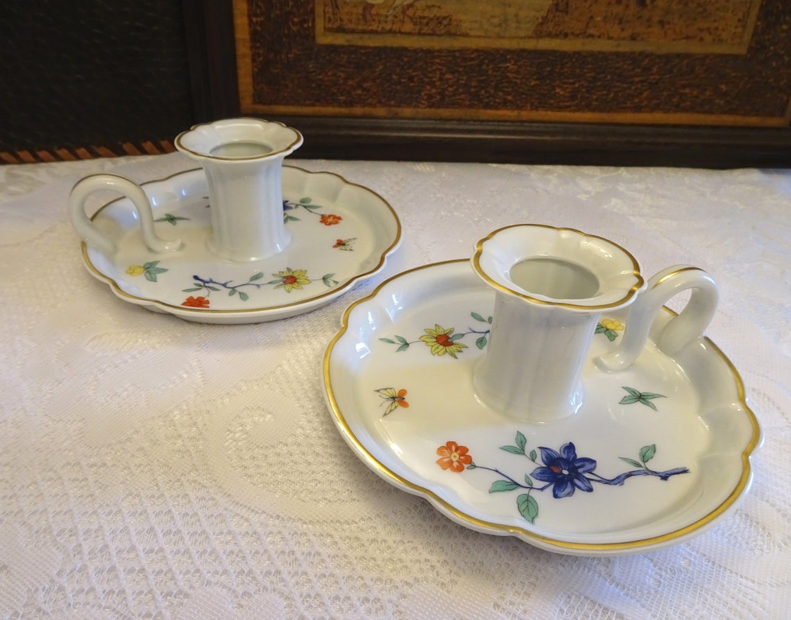 Haviland Limoges Shalimar Candleholder Chamberstick Etsy