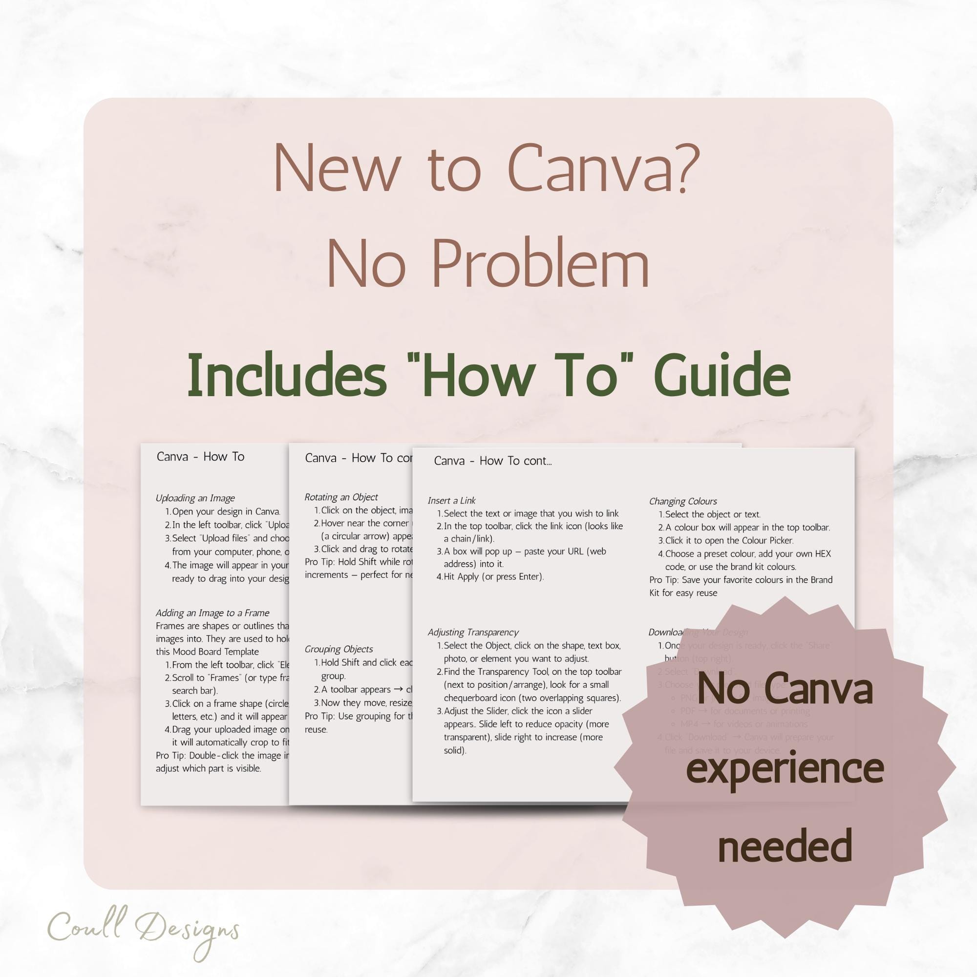 Canva Mood Board Template | Interior Design Planner | Printable Digital ...