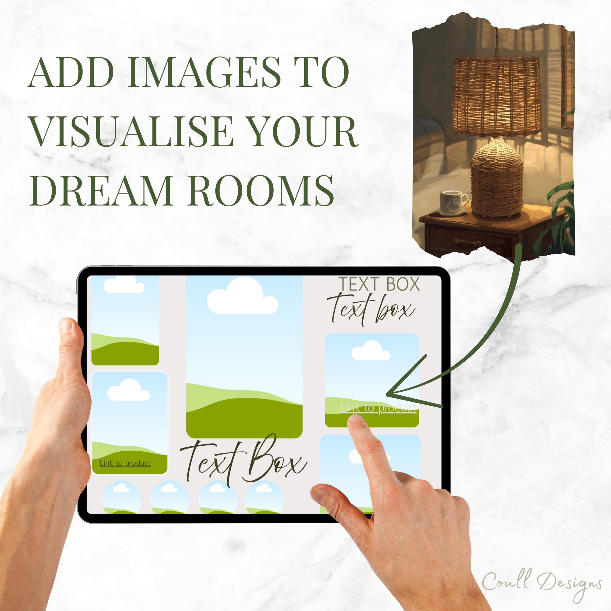 Canva Mood Board Template | Interior Design Planner | Printable Digital ...