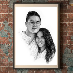 10th anniversary gifts for him custom drawing 10th wedding anniversary gift 10 year anniversary for her 10th anniversary gifts for men art image 8