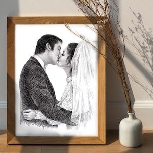 Hand drawing, Custom pencil drawing, Custom drawing from photo, Charcoal drawing, Custom portrait from photo, Pencil sketch