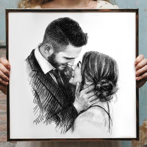 Custom charcoal drawing, Custom Portrait, charcoal drawing, drawing From Photo, drawing  Portrait, Portraits, Family charcoal drawing