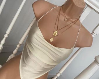 BEAU’ CIANNA ’ lemon summer halter top