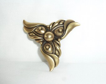 Joseff of Hollywood ART NOUVEAU wing Brooch pin OLD Stamp