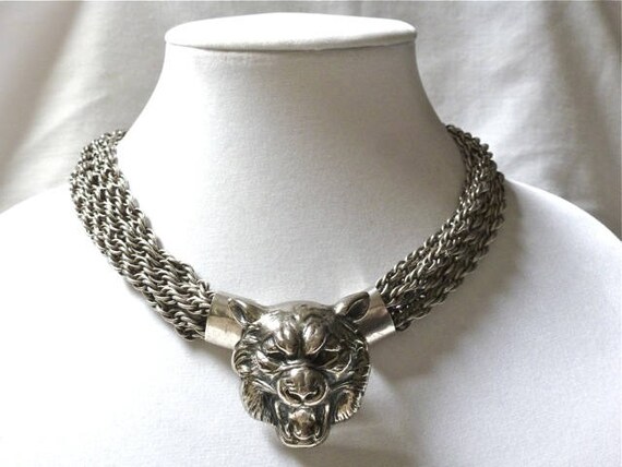 RARE Joseff of Hollywood silver plated multi CHAI… - image 2