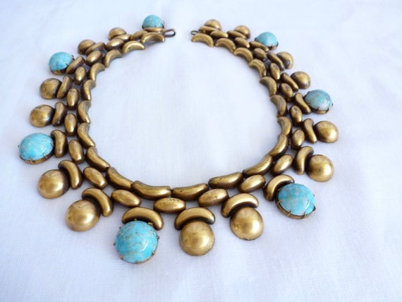 Rare Joseff of Hollywood link NECKLACE / choker wi