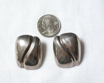 STERLING SILVER Mexican pierced EARRINGS