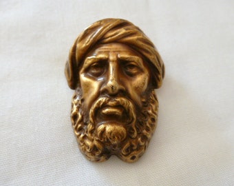 JOSEFF of Hollywood turban man BROOCH pin