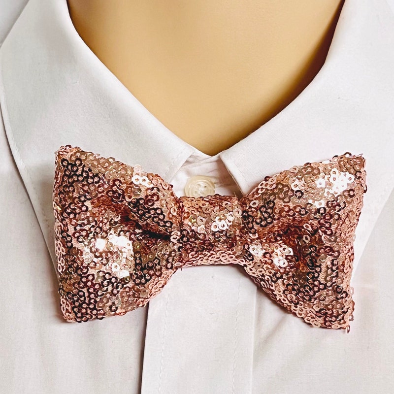 large gold bow tie
