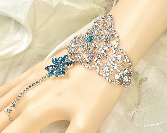 Wedding Vintage Rhinestone Silver Fingerless Gloves,Bridal Gloves,Crystal gloves,Bracelet Wedding Jewelry,Accessories -GL008