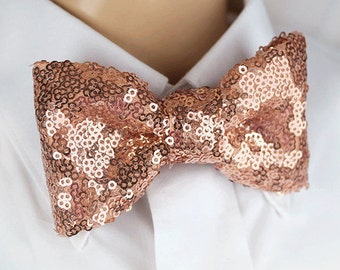 Men/'s Dusty Rose Tie Rose Gold Wedding Mauve Rose Bowtie Rose Gold Traditional Self-Tie or Pre-Tied Style Rose Gold Bow Tie