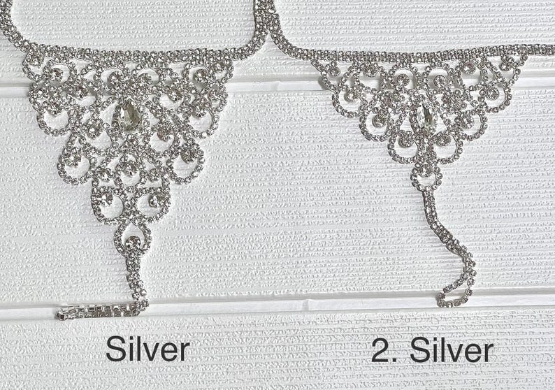 Wedding Rhinestone Silver Fingerless Gloves, Bridal Gloves, Applique Gloves, Crystal gloves, Accessories -GL004 image 10