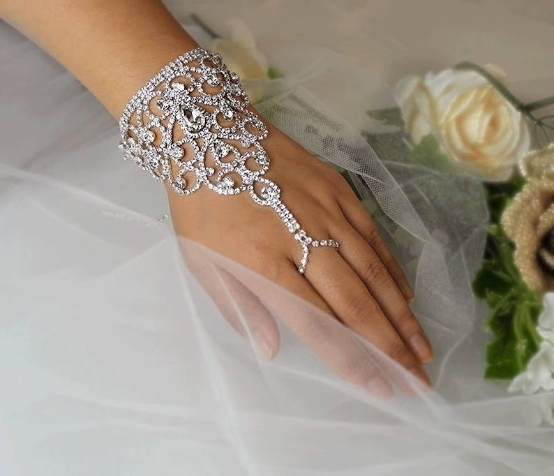 Wedding Rhinestone Silver Fingerless Gloves, Bridal Gloves, Applique Gloves, Crystal gloves, Accessories GL004 Silver(picture)